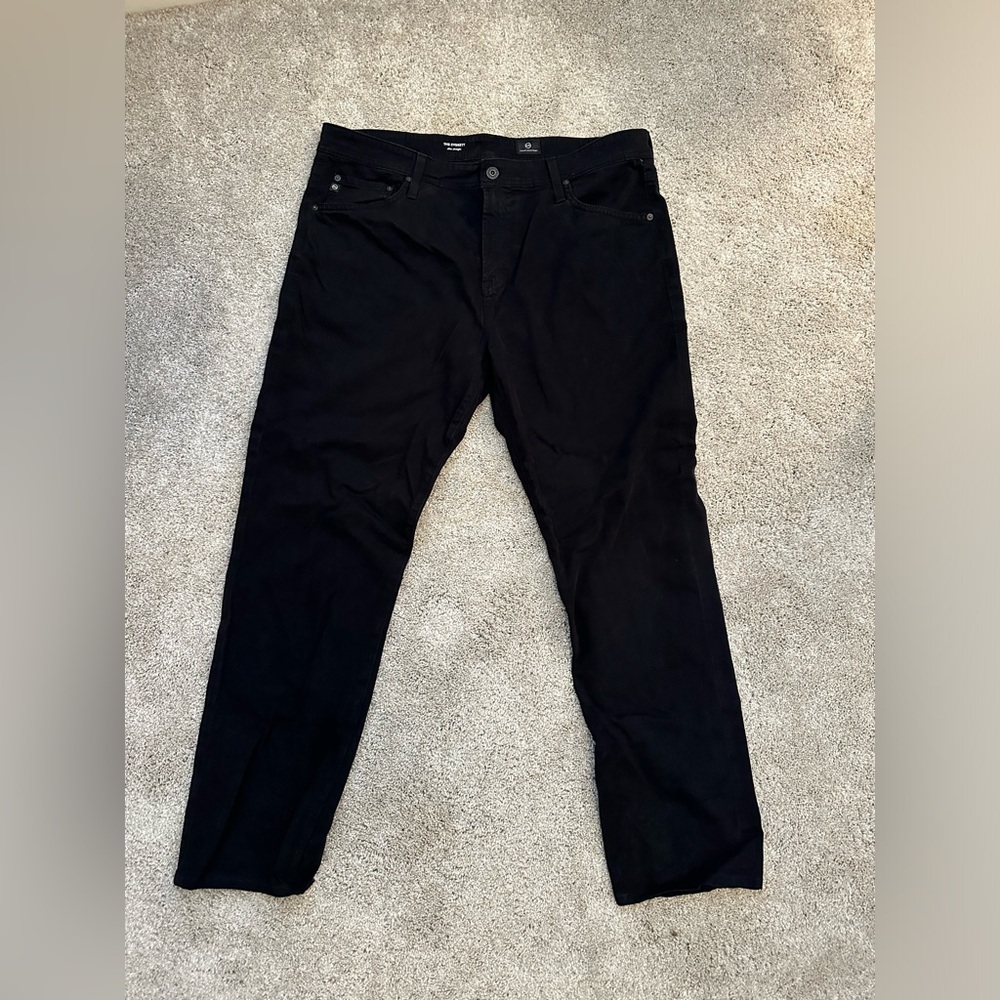 AG Jeans (The Everett: Slim Straight) Black, Never worn.